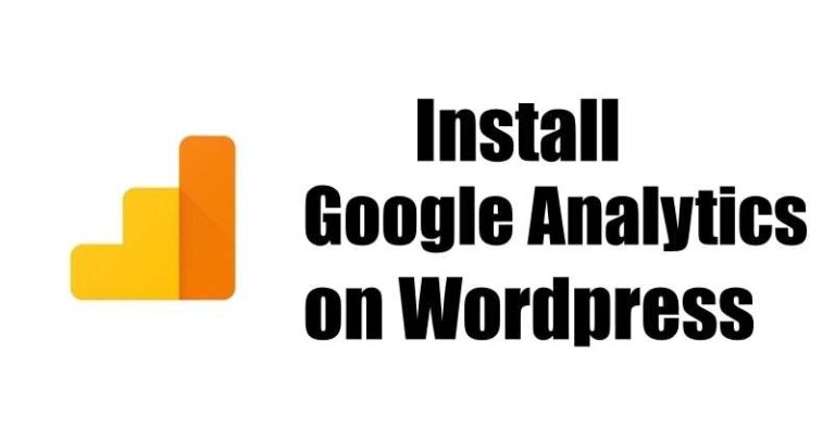 Install Google analytics on Wordpress